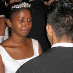 Valdete saying her vows