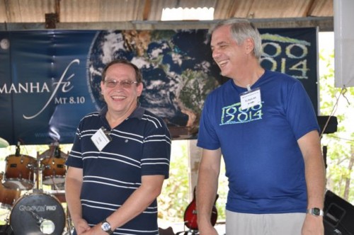 Abe Huber and Jeff Hrubik enjoying a laugh together