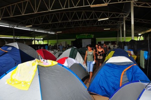 Just like the people of God camping in the desert, only different