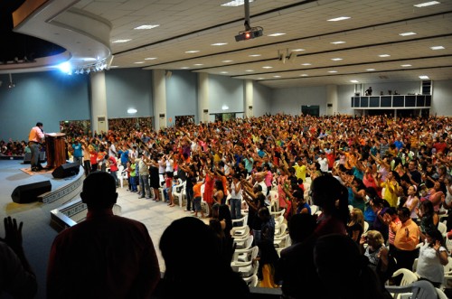 An energized church worships the Lord
