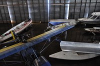 The PAZ hanger is so flooded that our boats actually float inside without assistance.  Although this isn't ideal, it sure makes it easy to store the boats!