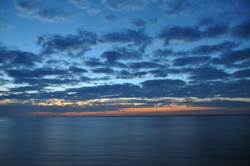 Dawn comes quickly on the equator