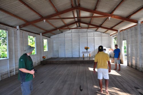 Inside the post-flooded church