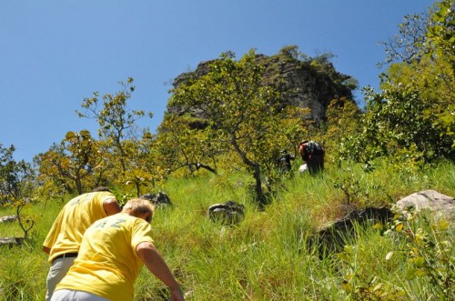 No stairway here - just a rocky ascent No stairway here - just a rocky ascent