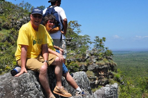 The climb was tough, but the view was outstanding The climb was tough, but the view was outstanding