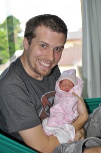 The proudest dad IN THE WORLD and Anna