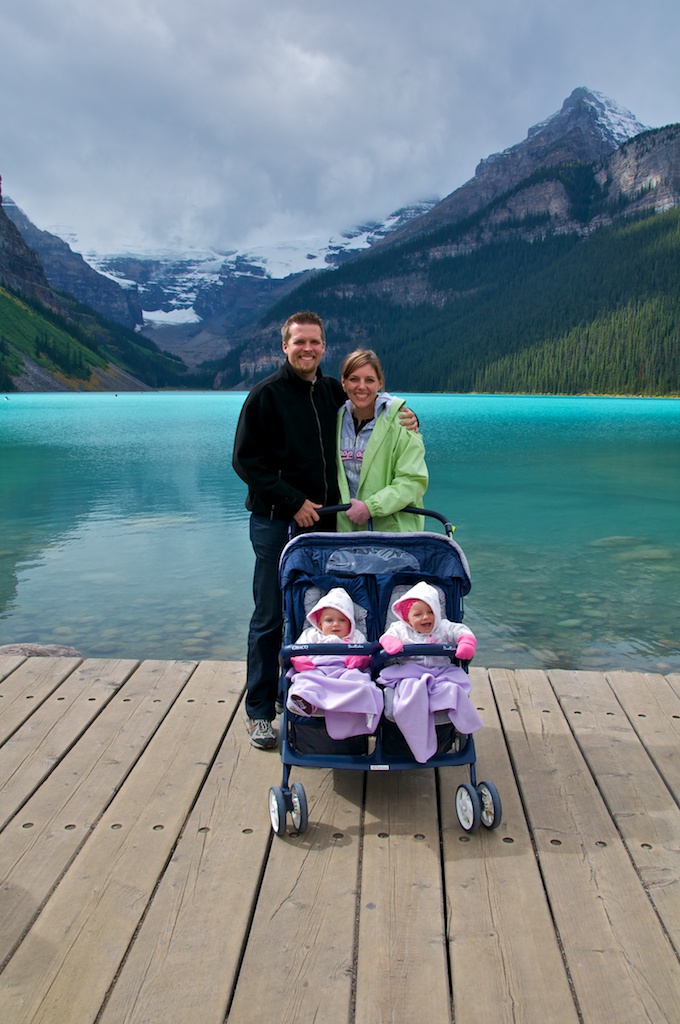 The Reutter family at Lake Louise The Reutter family at Lake Louise