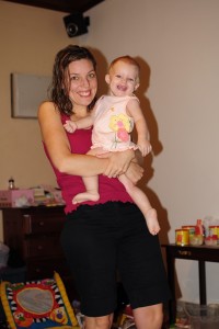 Becca and mom. Becca and mom.