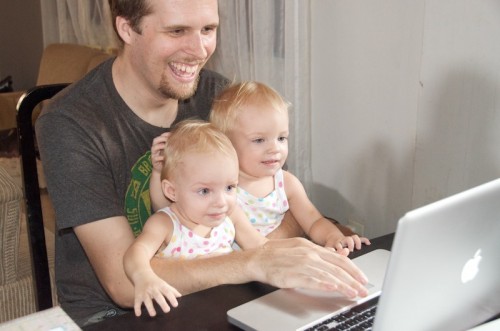 Me and the girls having a ball watching family videos. Me and the girls having a ball watching family videos.