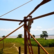 Our work was done high above the ground!